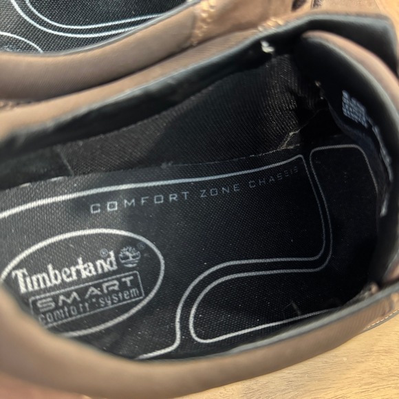 Timberland Leather Oxfords Comfort Casual‎ Walking Shoes Brown Mens 9.5M - Picture 3 of 10